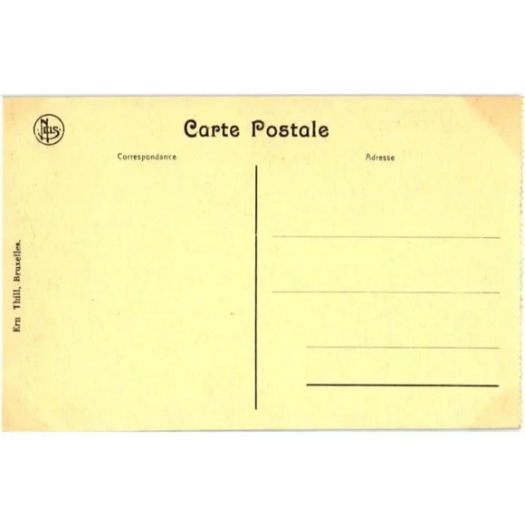 Ruines de Louvain  Université vue de la Grand'Place- Louvain, Belgium Postcard - Picture 2 of 2